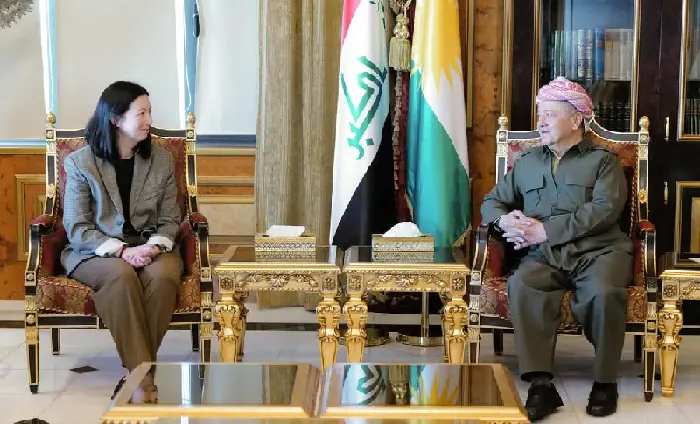 سەرۆک بارزانی پێشوازی لە جێگری یاریدەدەری وەزیری دەرەوەی ئەمریکا کرد