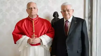 Papa, Filistin Devlet Başkanı ile görüştü