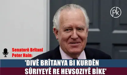 Senator Peter Hain: Pêwîst e li Tirkiye, Îran, Iraq û Sûriyê mafên Kurdan bên parastin