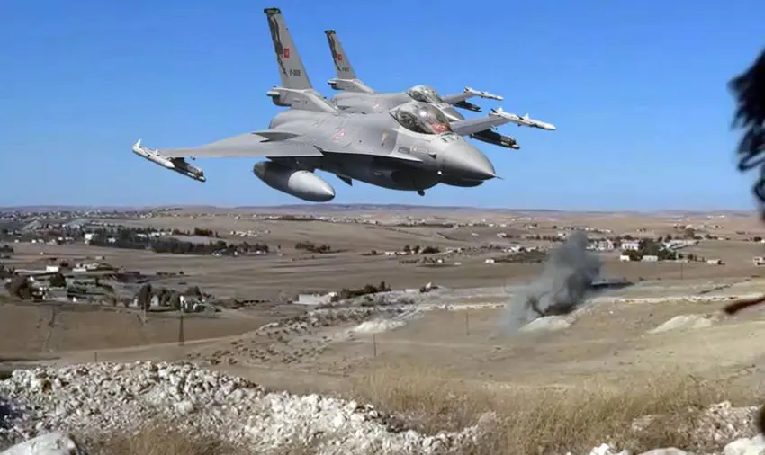 Balafirên ser ên Tirkiyê hejmarek gundên derdora Kobanê bomebaran kir