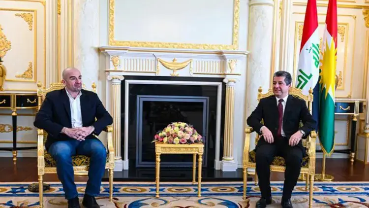 Serokwezîr Mesrûr Barzanî bi Bafil Talebanî re civiya