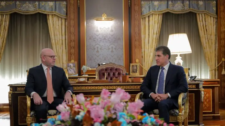 Nêçîrvan Barzanî pêswaziya Konsulê nû yê Îtalyayê yê  Hewlêrê kir