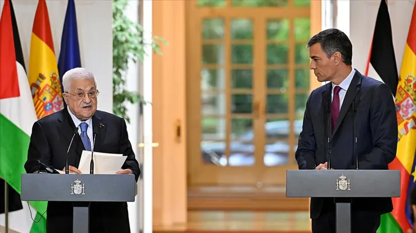 İspanya Başbakanı ile Filistin Devlet Başkanı Madrid’de görüştü