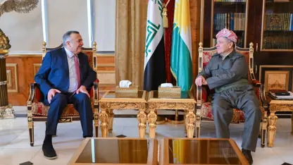 Mesud Barzani ve Cemal Karbuli Irak'taki siyasi durumu görüştü