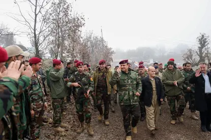 لە مانۆڕێکی سەربازی چەکە قورسەکانی ھێزەکانی پشتیوانی یەکی پێشمەرگە تاقی کرانەوە