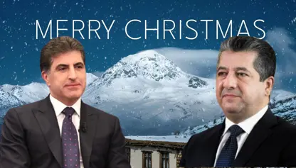 Nêçîrvan Barzanî û Mesrûr Barzanî Christmas pîroz kir