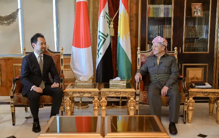 سەرۆك بارزانی پێشوازی لە شاندێکی وەزارەتی دەرەوەی ژاپۆن کرد