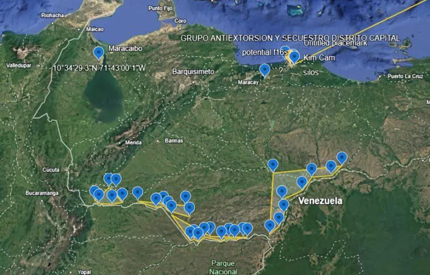 ئەمریکا نۆتامەکان (هۆشداری ئاسمانی بۆ فڕۆکەوانان)ی لەسەر بەشێک لە سنووری باشووری ڤەنزۆئێللا دەرکرد