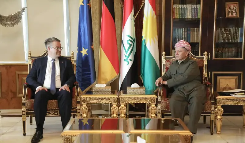 سەرۆك بارزانی پێشوازی لە وەزیری دەوڵەت لە وەزارەتی دەرەوەی ئاڵمانیا کرد