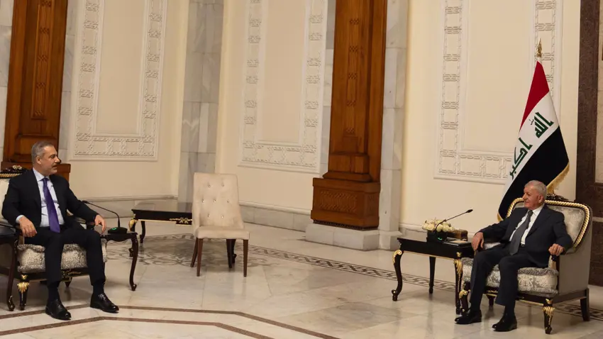 Serokomarê Iraqê pêswaziya Hakan Fîdan kir