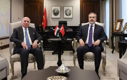 Fuad Hüseyin, mevkidaşı Hakan Fidan ile görüştü