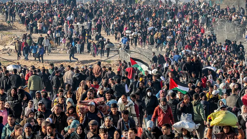 Gazze'de, Filistinlilerin kuzeye dönüsü basladi