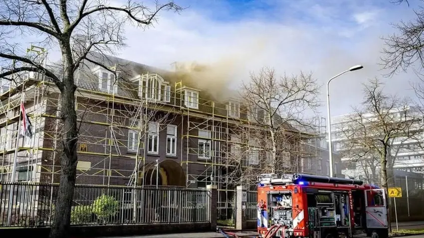 Irak’in Hollanda Büyükelçiliginde yangin!