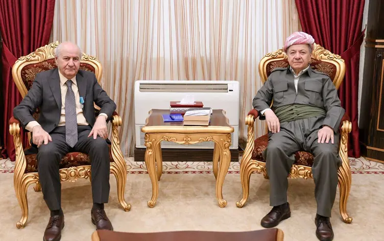 Mesud Barzani, Puşkin Ödülü sahibi Reşad Miran’ı kabul etti
