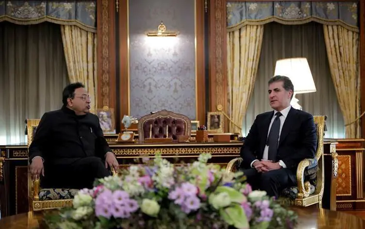 Neçirvan Barzani, Hindistan’in Irak Büyükelçisini kabul etti