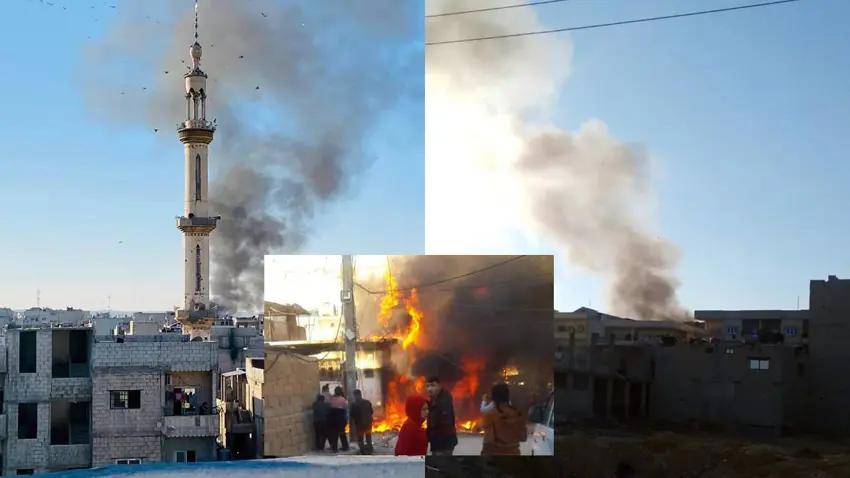 Droneke Tirk malek li Kobaniyê kir armanc: 2 kesan can da