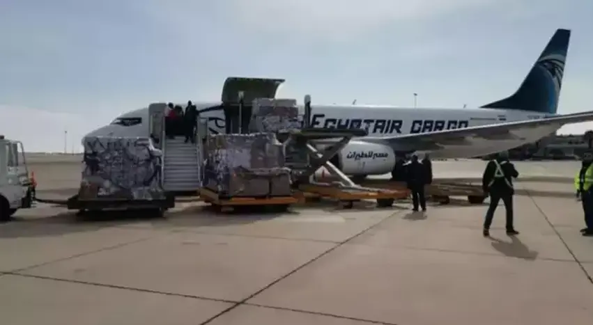 Balafira alîkariyê ya ewilî ya Misrê giha Sûriyê