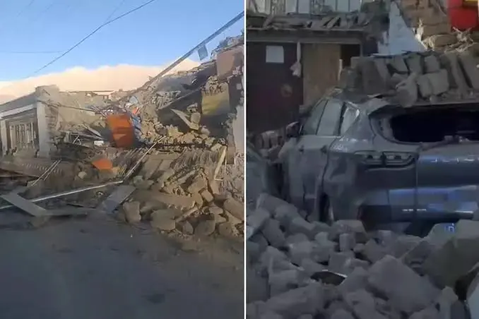 Li Çînê erdhejek dijwar! Bi dehan avahî hilwesiyan, gelek kes mirin!