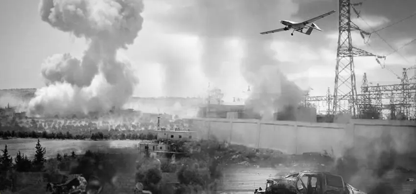 بەندئاوی تشرین لە لایەن  فڕۆكە جەنگیەكانی توركیاوە بوردوومان کرا