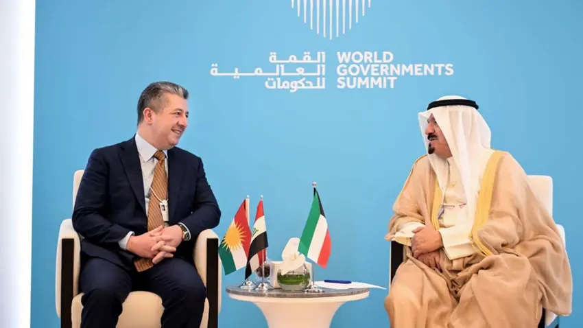 Îmarat | Serokwezîr Barzanî bi Serokwezîrê Kuweytê re civiya