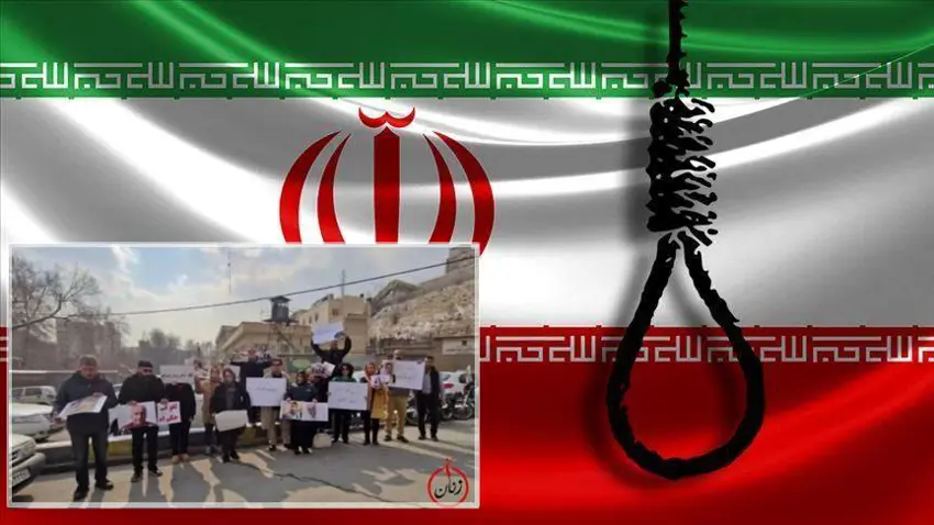 Li ber girtîgeha Evîn a Tehranê protestoya cezayê îdamê