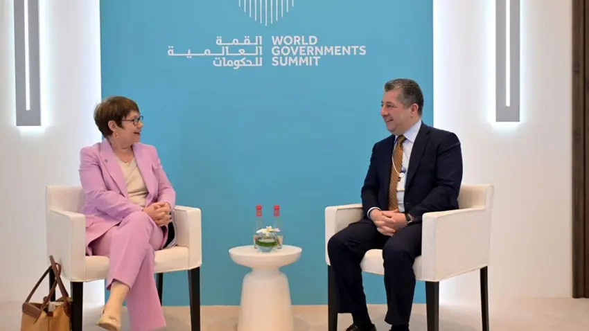 Mesrûr Barzanî bi Seroka Banka Ewropî re enerjîya nûbîyû û veberhênana kerta taybet gotûbêj kir