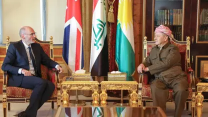  Barzani, İngiltere'nin Irak Büyükelçisi ile bir araya geldi