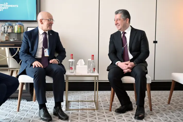 Mesrûr Barzanî li gel Wezîrê Aboriyê yê Tirkiyeyê civiya