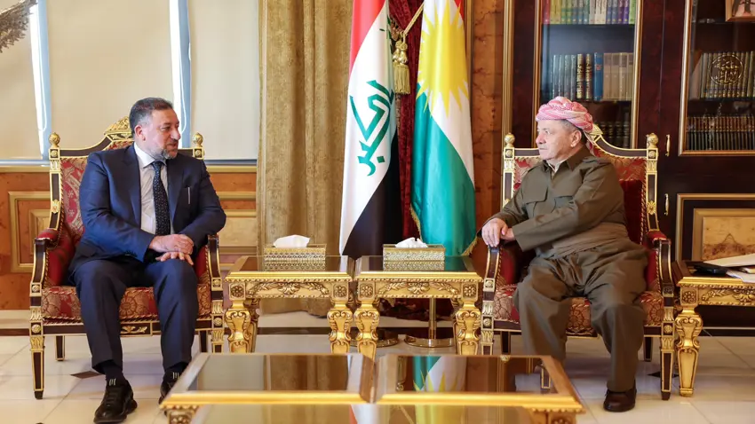 Mesud Barzani ile Hamis Hancer bir araya geldi