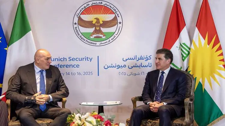 Nêçîrvan Barzanî li gel Wezîrê Parastinê yê Îtalyayê civiya