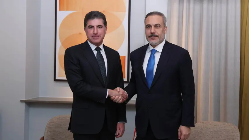 Nêçîrvan Barzanî û Hakan Fîdan rewsa herêmê û Rojhilata Navîn gotûbêj kirin