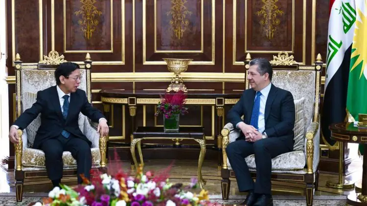 Mesrûr Barzanî li gel berpirsê Konsolosxaneya Japonyayê ya Hewlêrê civiya