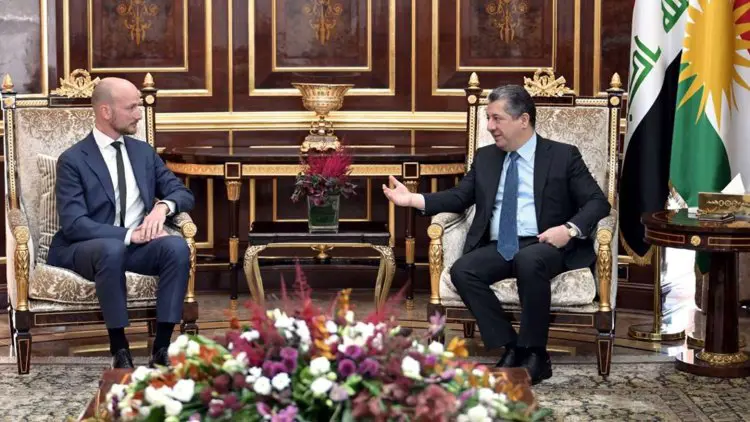 Mesrûr Barzanî pêswaziya Konsolê Nû yê Holandayê yê li Hewlêrê kir