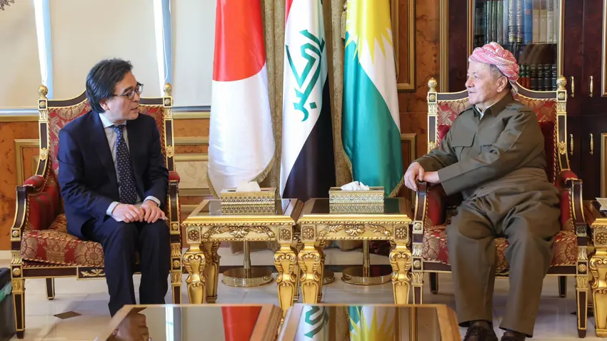 Baskan Mesud Barzani, Japon Büyükelçiyi kabul etti