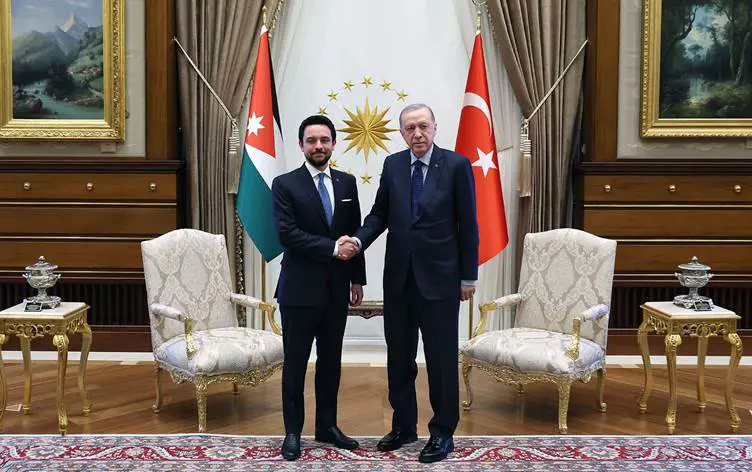 Erdogan, Ürdün Veliaht Prensi bin Abdullah ile görüstü