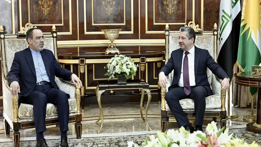 Mesrûr Barzanî pêswaziya konsulê nû yê Îranê kir