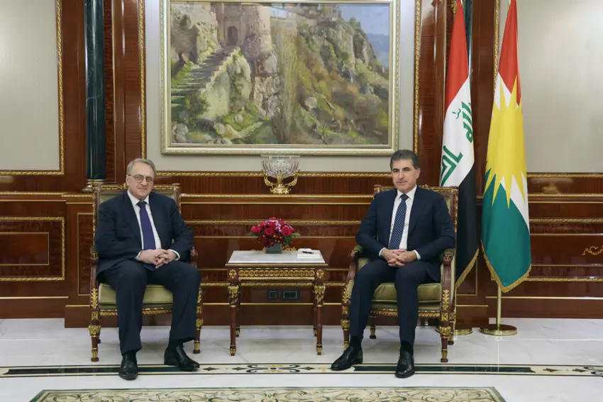 Nêçîrvan Barzanî pêswaziya nûnerê Pûtîn û heyeta li gel wî kir