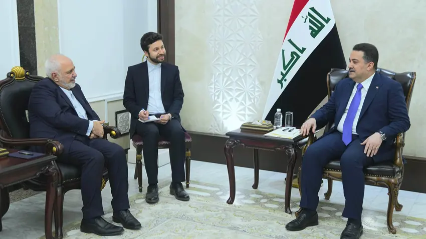 Sudani ve Iran Cumhurbaskani Yardimcisi Zarif görüstü