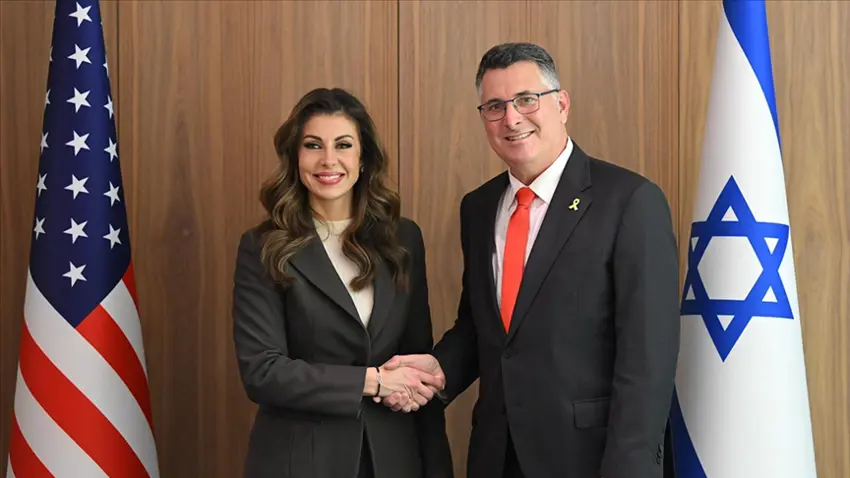 Israil Disisleri Bakan, ABD’li üst düzey yetkili Ortagus ile görüstü