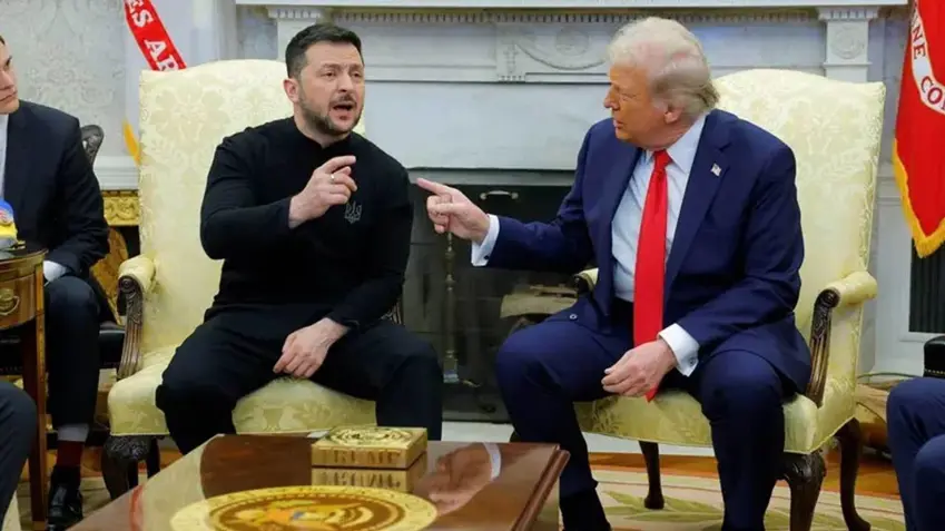 درووست بوونی گرژی لەنێوان ترامپ و زێلێنسکی