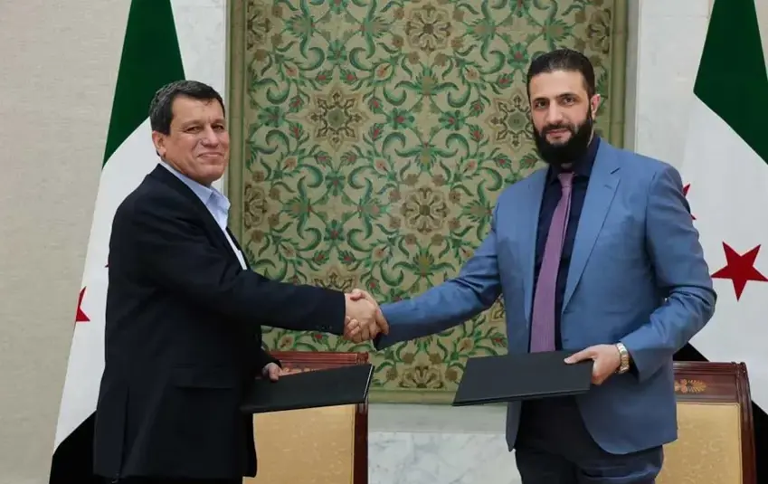 Daxuyaniya yekem a Mazlûm Ebdî pistî peymana HSD û Samê