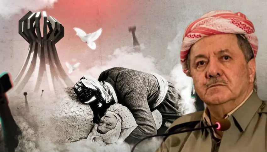 Serok Barzanî: Birîn û êsa Helebceyê wê her di dilê Kurdan de be û neyê jibîrkirin