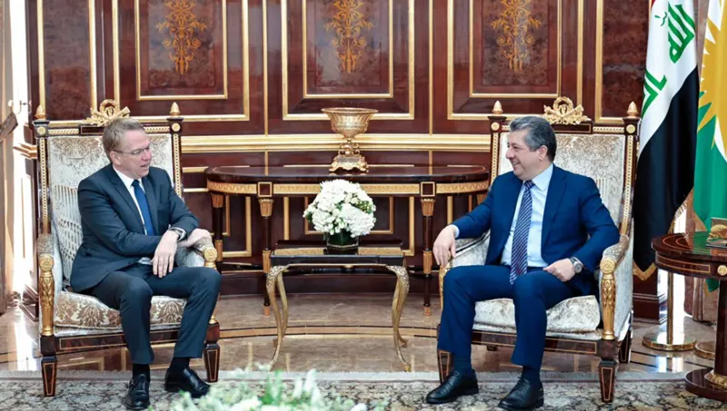 سەرۆکی حکوومەت پێشوازی لە باڵیۆزی فەڕەنسا لە عێراق کرد