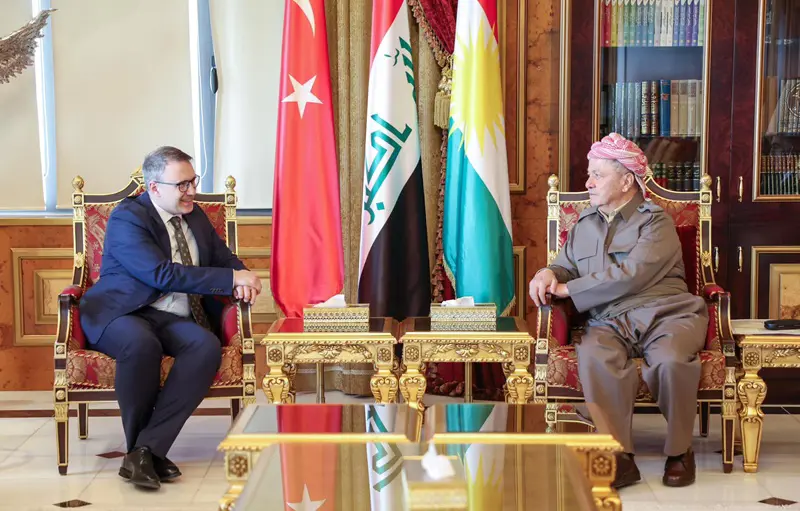 سەرۆك بارزانی پێشوازی لە باڵیۆزی توركیا لە عێراق کرد