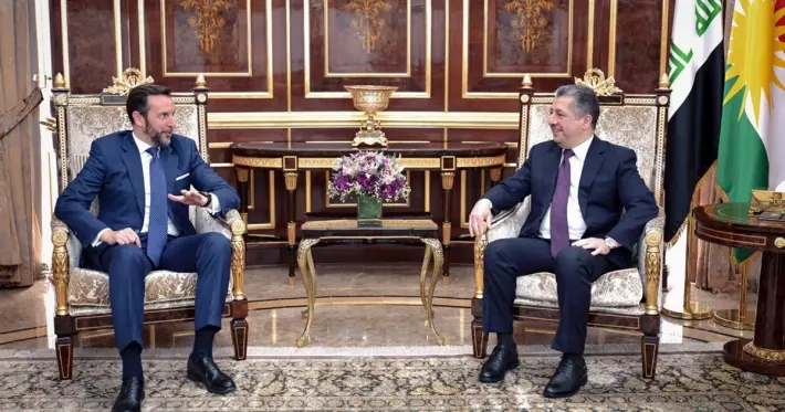 Mesrûr Barzanî pêswaziya Balyozê Îtalyayê kir