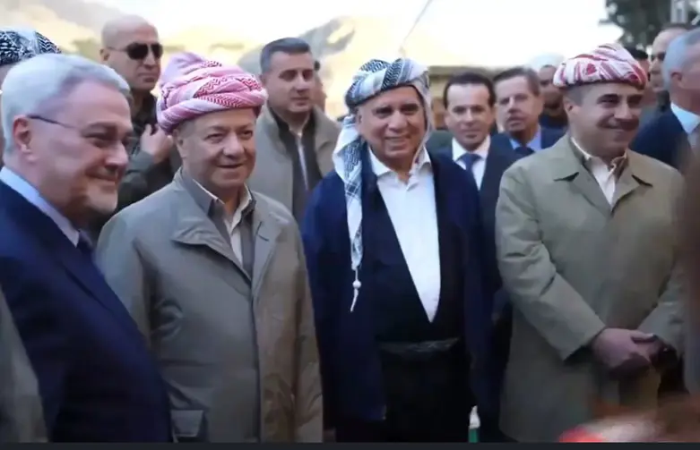 به‌ ئامادەبوونی سەرۆک بارزانی کەرنەڤاڵی نەورۆز لە ئاکرێ بەڕێوەدەچێت