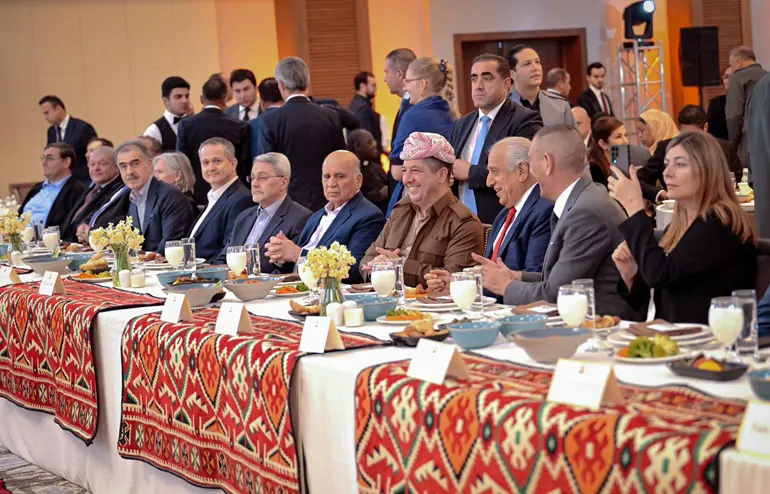 مەسروور بارزانی میوانداری ژمارەیەک باڵیۆز و نێردەی ووڵاتان به‌ بۆنه‌ی جه‌ژنی نه‌ورۆزه‌وه‌ کرد