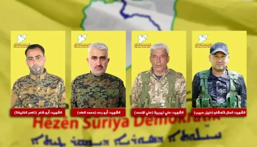 HSD: 4 servanên me di êrîsên  Tirkiye û çekdaran de can dan