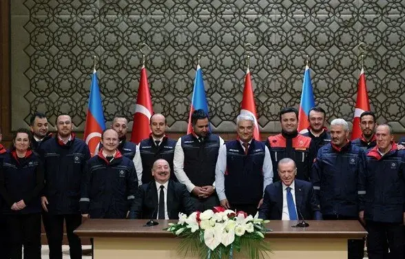 Igdir-Nahçivan Boru Hatti'nin açilisi Erdogan ve Aliyev'in katilimiyla yapildi