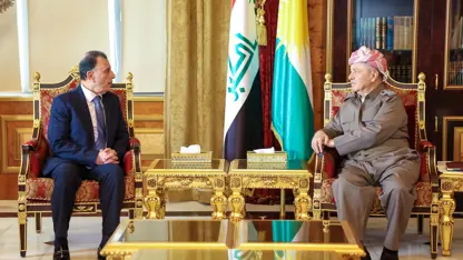Mesud Barzani, Filistin'in yeni Erbil Başkonsolosu ile görüştü
